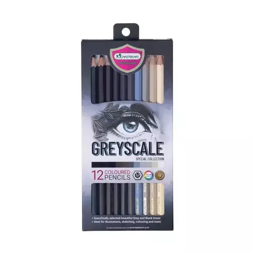 VÄRIKYNÄT 12KPL HARMAAN SÄVYT - Muut askartelutarvikkeet - 8851907301361 - 1