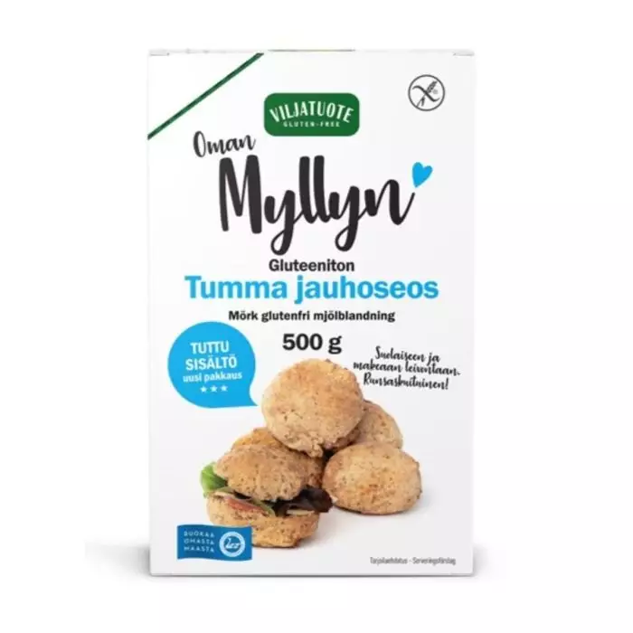 Viljatuote tumma gluteeniton jauhoseos - Jauhot - 6430041080091 - 1