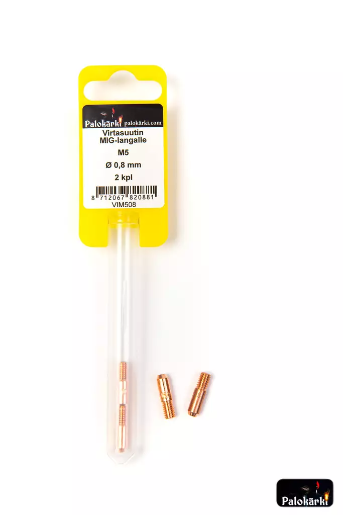 Virtasuutin MIG-langalle M5/0,8mm 2kpl - Hitsaustarvikkeet ja työkalut - 8712067820881 - 1