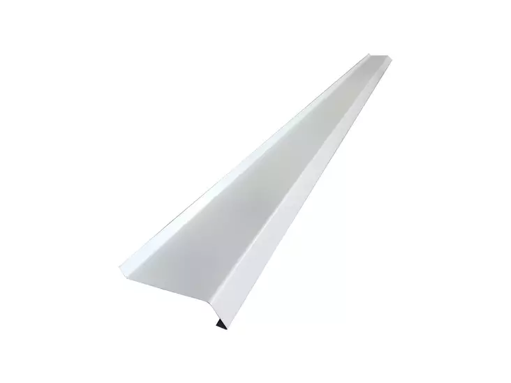 WARMA Ikkunapelti valkoinen 100mm, pituus 2m - Peltilistat ja kynnykset - 6430070620381 - 1