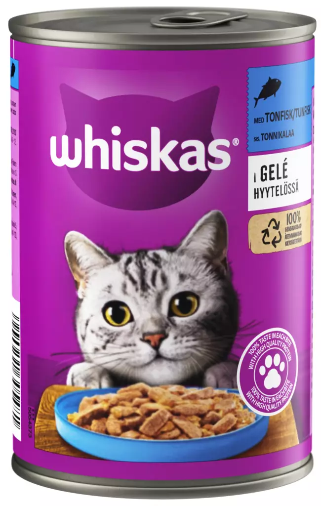 Whiskas Tonnikalaa hyytelössä 400g - Kissan märkäruoat - 5900951305481 - 1