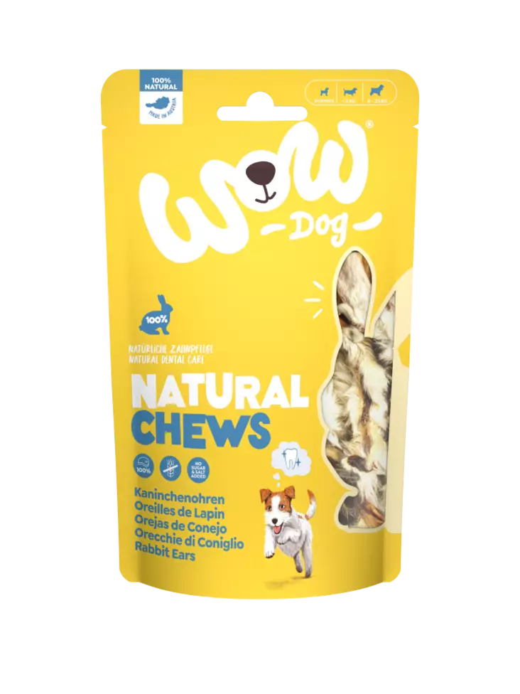 Wow Dog Kanin korvat 120g - Koiran herkut - 9120063684021 - 1