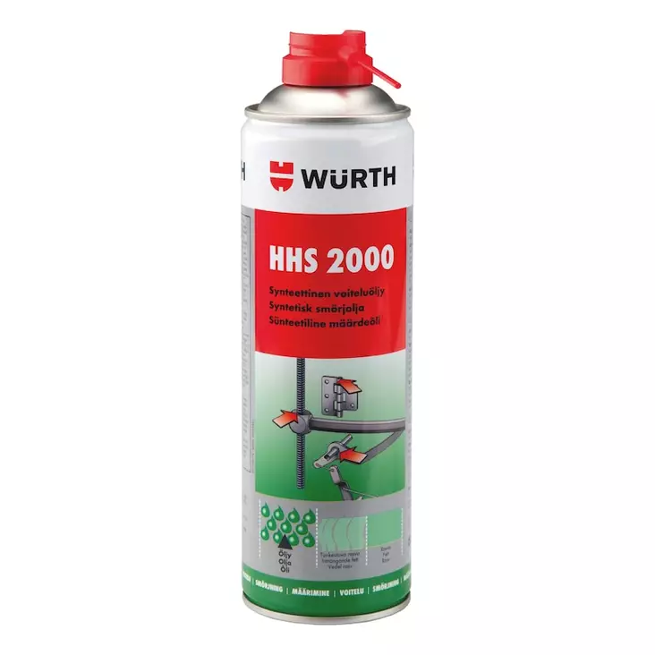 Wurth Voiteluspray HHS 2000 500ml - Vaseliinit ja voitelurasvat - 4045989526901 - 1