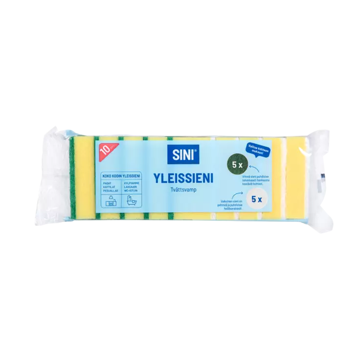 Yleissieni 10 kpl - Hankaussienet ja teräsvillat - 6423800035111 - 1