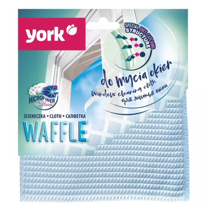 York Mikrokuitu ikkunaliina 35X35CM - Ikkunanpuhdistusvälineet - 5903355124771 - 1