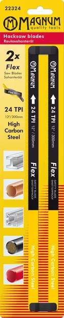Rautasahanterä 2kpl Flex 24T - Sahanterät - 6418868223242 - 1