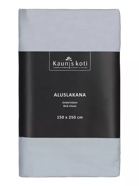 Aluslakana 150x250cm helmen harmaa - Aluslakanat - 6418349048982 - 1