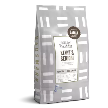 Dagsmark Kevyt&Seniori 10kg kana-kaura - Koiran kuivaruoat - 6430066383832 - 1