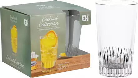 Drinkki lasi 410 ml 4kpl - Juomalasit - 8721037781992 - 1