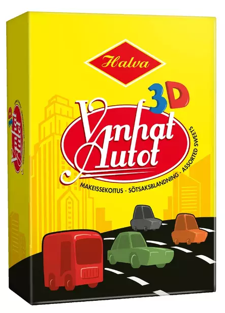 Halva 3D Vanhat Autot rasia 240g - Karkit - 6420900004092 - 1