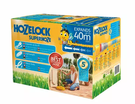 Hozelock Superhoze 40m +suutin/liittimet - Puutarhaletkut - 5010646061452 - 1