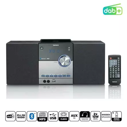 Mikrohifisarja lenco, dab+/fm/cd/bluetooth - Radiot, soittimet ja radiopuhelimet - 8711902039532 - 1