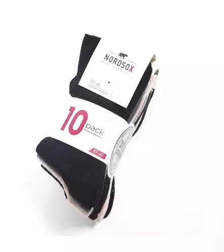 Nordsox sukat 10-pack 37-41 - Naisten sukat ja sukkahousut - 6438159078542 - 1