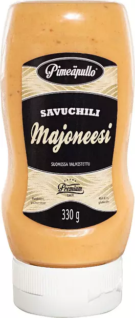 Pimeäpullo Savuchili majoneesi 330g - Majoneesit,maustekastikkeet ja tahnat - 6418795100852 - 1