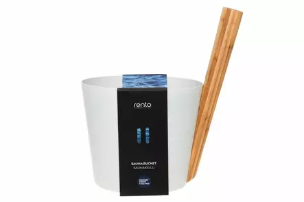 Rento saunakiulu alumiini valkoinen - Saunakiulut ja kauhat - 6410416011752 - 2