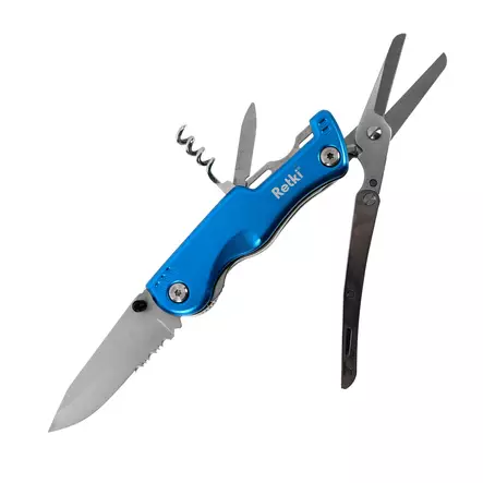 Retki monitoimiveitsi alumiinikahvalla sininen - Retkeilypuukot ja veitset - 6418536024652 - 1