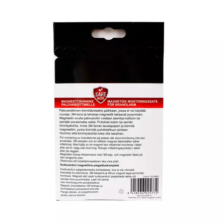 Safemate magneettikiinnityssarja kahdelle palovaroittimelle - Häkä-, kaasu- ja palovaroittimet - 6418536025772 - 1