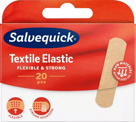 Salvequick Textil kangaslaastari 20kpl - Desifiointi ja laastarit - 7310616442242 - 1