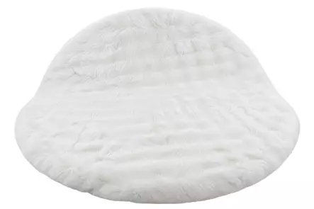 Tekoturkismatto pyöreä 180cm valkoinen - Keskilattiamatot - 6438506025762 - 1