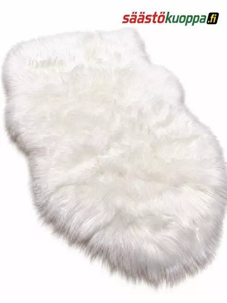 Tekoturkistalja 60x100cm valkoinen - Viltit - 6438159074902 - 1