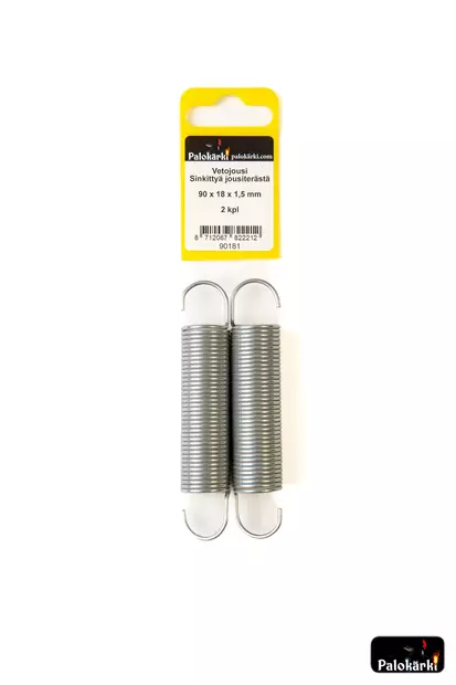 Vetojousi sinkittyä jousiterästä 90x18x1,5mm 2kpl - Muut kiinnitystarvikkeet ja lajitelmat - 8712067822212 - 1