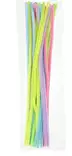 Askartelupunos piipunrassi 6mm / 30 cm, 20 kpl/pussi, pastellivärit - Askartelukoristeet - 6438159361842 - 1