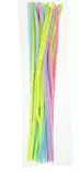 Askartelupunos piipunrassi 6mm / 30 cm, 20 kpl/pussi, pastellivärit - Askartelukoristeet - 6438159361842 - 1