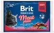 Brit Premium Cat paloja kastikkeessa liha 4x100 g - Kissan märkäruoat - 8595602506262 - 1