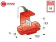 C-PWR ryöstäjäliittimet 10kpl punainen - Liittimet ja liitinlajitelmat - 6438255138942 - 1