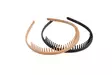 Cailap hiuspanta 2kpl matta musta/beige - Hiuskoristeet - 6416274427582 - 1