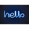Finnlumor Led-valo teksti Hello sininen - Jouluvalot - 6410416480862 - 2