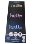Finnlumor Led-valo teksti Hello sininen - Jouluvalot - 6410416480862 - 1