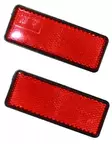 Heijastin 2kpl punainen - Peräkärryn valot ja heijastimet - 6430074690212 - 1