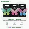 Hiusklipsi perhonen 8,5cm - Päivävoiteet - 6438159395182 - 1