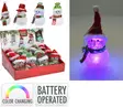 Lumiukko led-valoilla 6x10cm - Joulukoristeet - 8711295581762 - 1
