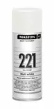 Maston Spraymaali 100- Matta valkoinen 221 400ml - Spraymaalit - 6412491002212 - 3