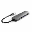 Mobia adapteri USB-C -> USB-C + 2 x USB-A + HDMI + MicroSD/TF/SD - Puhelintarvikkeet ja laturit - 6430076525062 - 1
