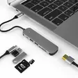 Mobia adapteri USB-C -> USB-C + 2 x USB-A + HDMI + MicroSD/TF/SD - Puhelintarvikkeet ja laturit - 6430076525062 - 2