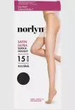 Norlyn satin ultra sukkahousut 15den black 40-44 - Naisten sukat ja sukkahousut - 7028413005552 - 2