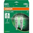 Osram H1 Ultra life 2kpl/pkt - Halogen ajovalot ja polttimot - 4062172388122 - 1