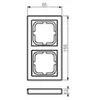Peitelevy 6 Impressivo 2-os 85mm 1722f85-84p valkoinen - Peitelevyt ja kehykset - 6418677333262 - 2