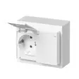 Pistorasia Impressivo 2-os IP44 302EK-84P valkoinen - Pistorasiat - 6418677333712 - 2