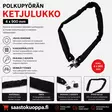 Polkupyörän ketjulukko 4X900mm - Lukot - 6438159095372 - 1