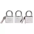 Riippulukkosarja 3 x 38 mm 4 avainta - Lukot,lukitus ja nivelsalvat - 6438152025192 - 1