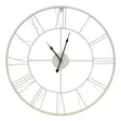 Seinäkello valkoinen metallinen 60cm - Seinäkellot - 4740100798112 - 1