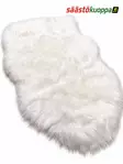 Tekoturkistalja 60x100cm valkoinen - Viltit - 6438159074902 - 1