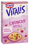 Vitalis Crunchy 425g vadelma -30% sokeri - Murot - 5701073028872 - 1
