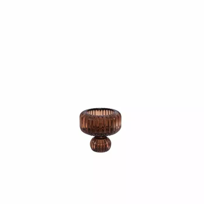 4living kynttilänjalka 7,5cm ruskea - Maljakot ja kynttilänjalat - 6410416407272 - 1