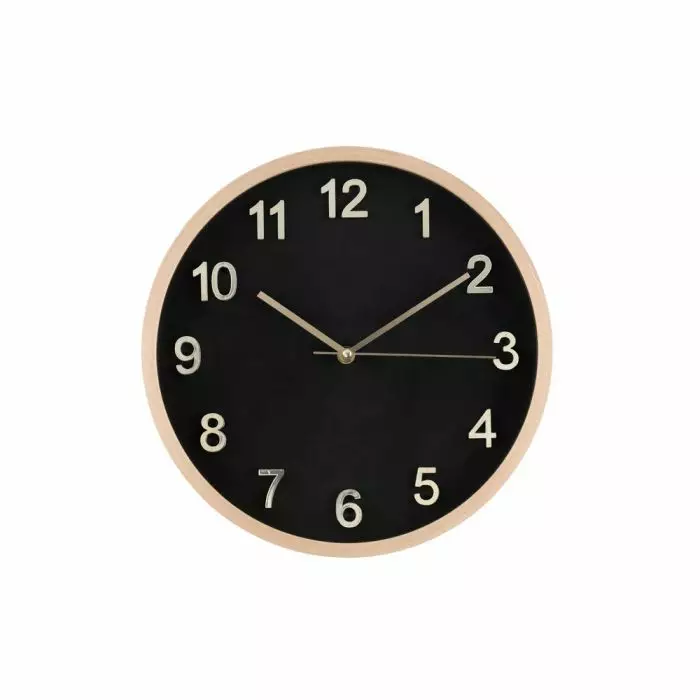 4living Laura seinäkello 31cm musta - Seinäkellot - 6410413306752 - 1