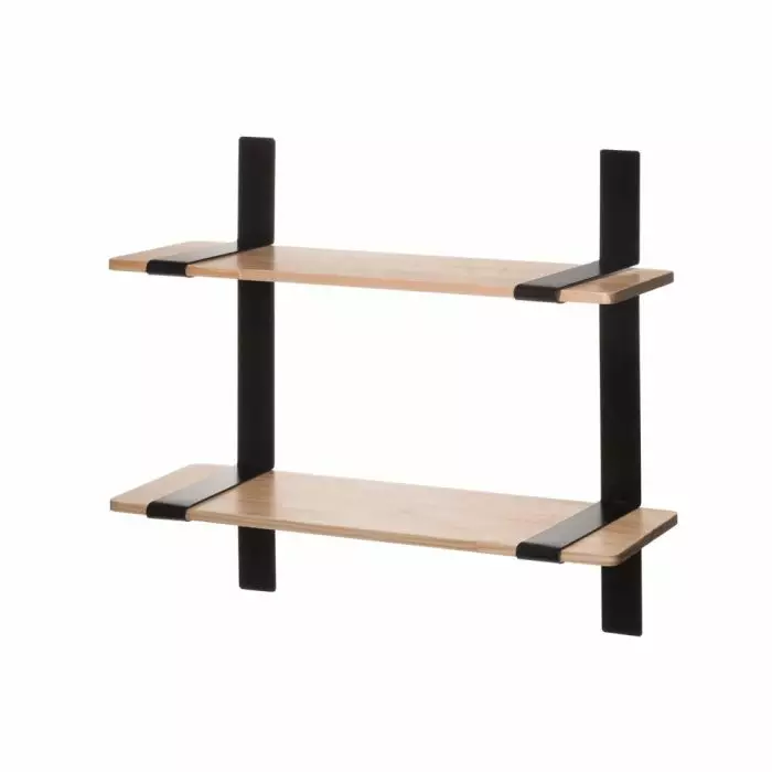 4living seinähylly 2 hyllyä 50x43cm - Hyllyt ja kannakkeet - 6410416340692 - 1